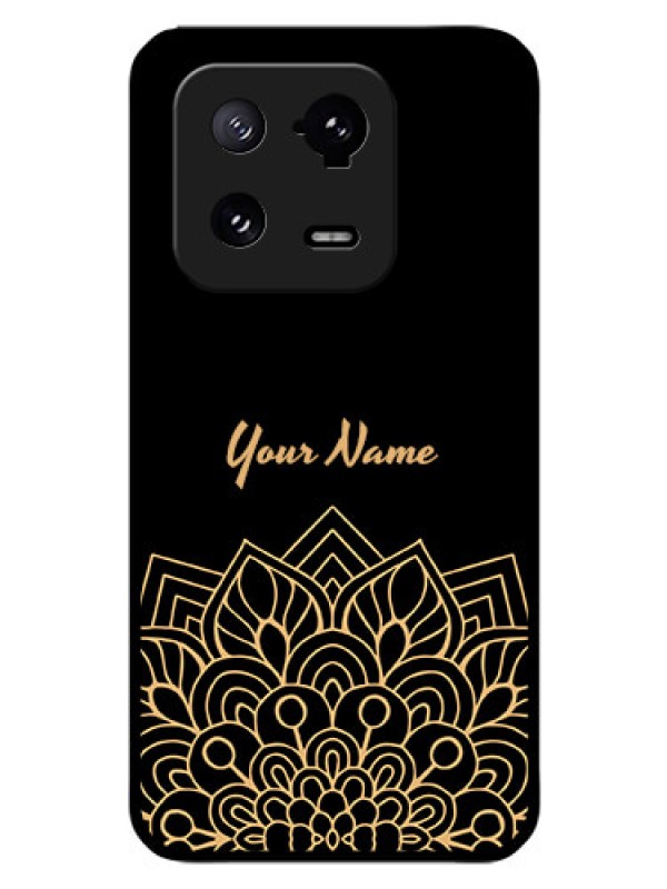 Custom Xiaomi 13 Pro 5G Custom Glass Phone Case - Golden mandala Design
