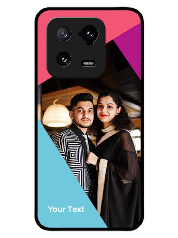 Custom Xiaomi 13 Pro 5G Custom Glass Mobile Case - Stacked Triple colour Design