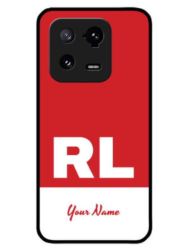 Custom Xiaomi 13 Pro 5G Personalized Glass Phone Case - dual tone custom text Design