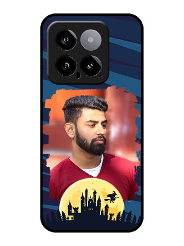 Custom Xiaomi 14 5G Custom Glass Phone Case - Halloween Witch Design