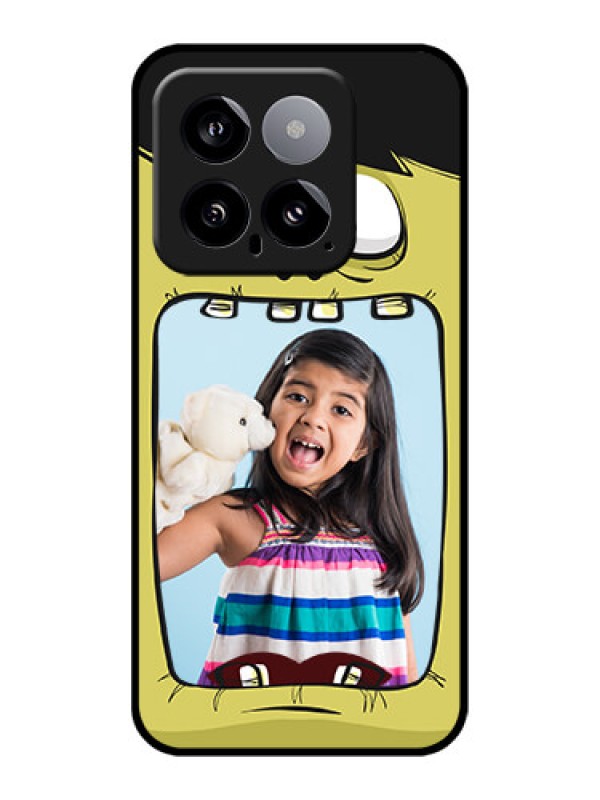 Custom Xiaomi 14 5G Custom Glass Phone Case - Cartoon Monster Back Case Design