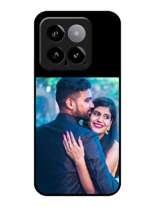 Custom Xiaomi 14 5G Custom Glass Phone Case - Upload Full Picture With Custom Color Design