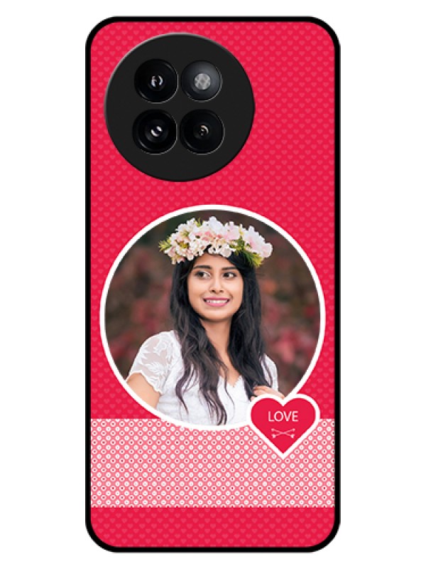 Custom Xiaomi 14 Civi Custom Glass Phone Case - Pink Color Pattern Design