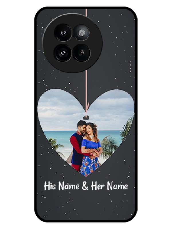 Custom Xiaomi 14 Civi Custom Glass Phone Case - Hanging Heart Design