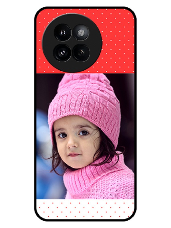 Custom Xiaomi 14 Civi Custom Glass Phone Case - Red Pattern Design