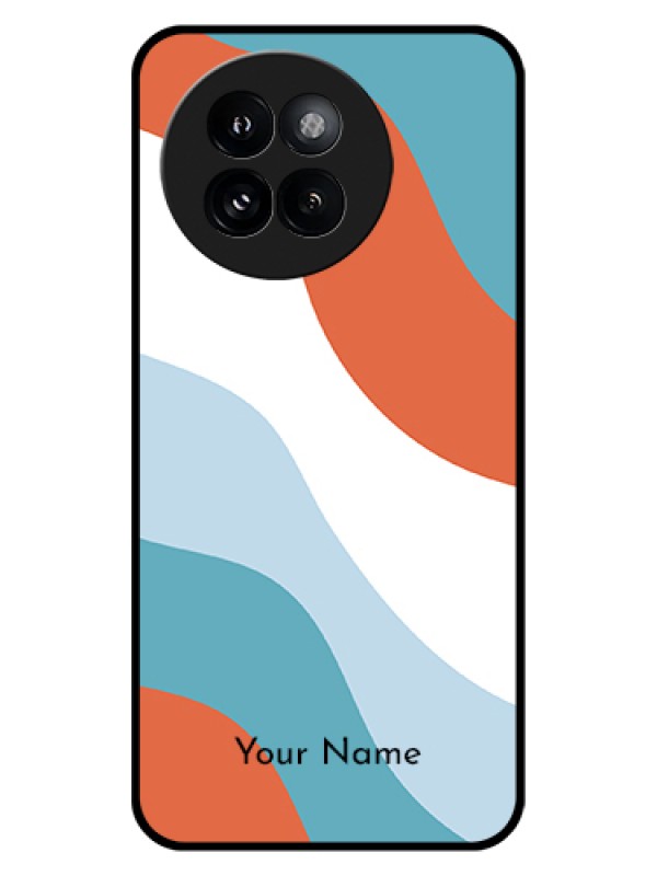 Custom Xiaomi 14 Civi Custom Glass Phone Case - Coloured Waves Design