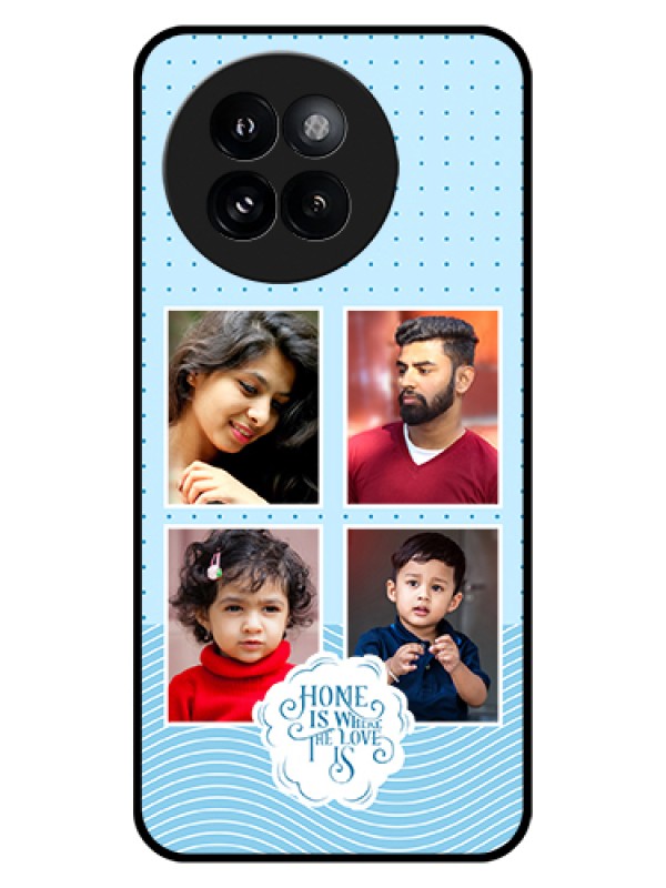 Custom Xiaomi 14 Civi Custom Glass Phone Case - Cute Love Quote With 4 Pic Upload Design