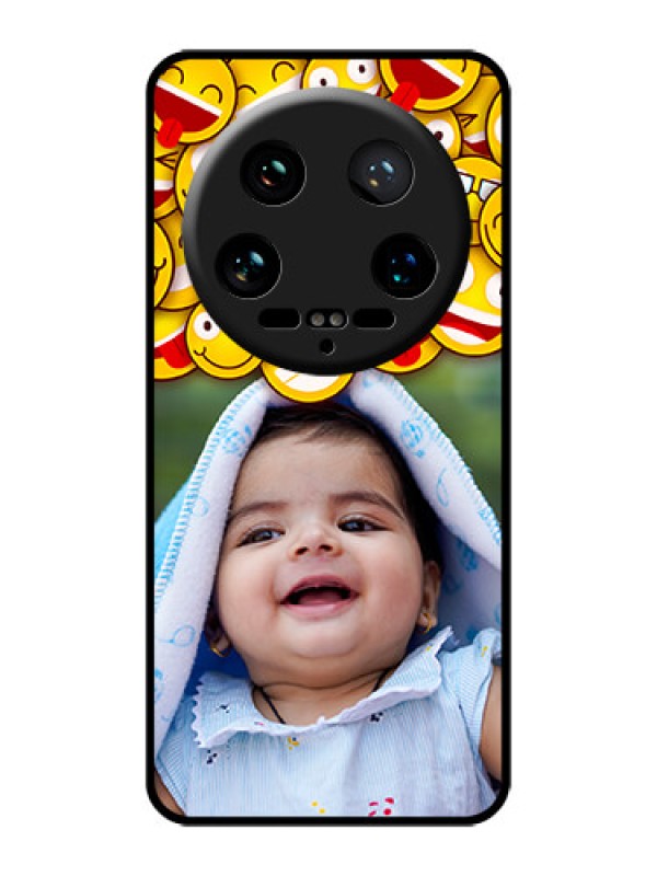 Custom Xiaomi 14 Ultra Custom Glass Phone Case - With Smiley Emoji Design