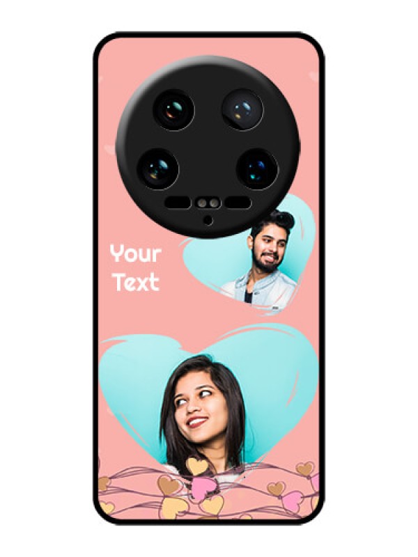 Custom Xiaomi 14 Ultra Custom Glass Phone Case - Love Doodle Design