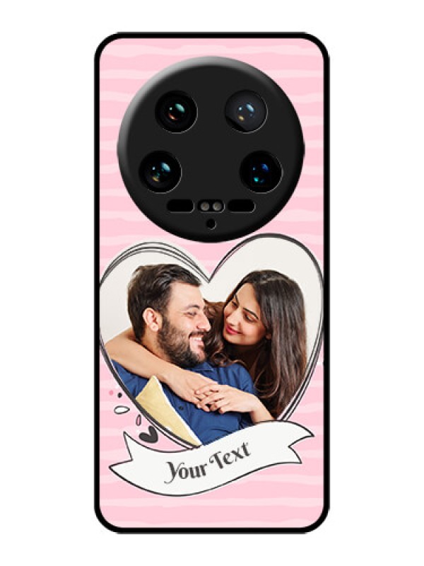 Custom Xiaomi 14 Ultra Custom Glass Phone Case - Vintage Heart Design