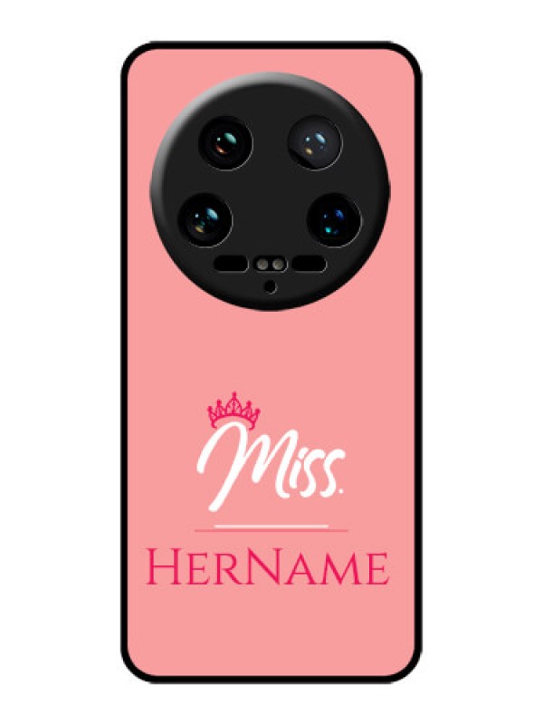 Custom Xiaomi 14 Ultra Custom Glass Phone Case - Mrs With Name Design