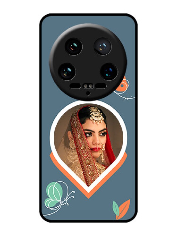 Custom Xiaomi 14 Ultra Custom Glass Phone Case - Droplet Butterflies Design