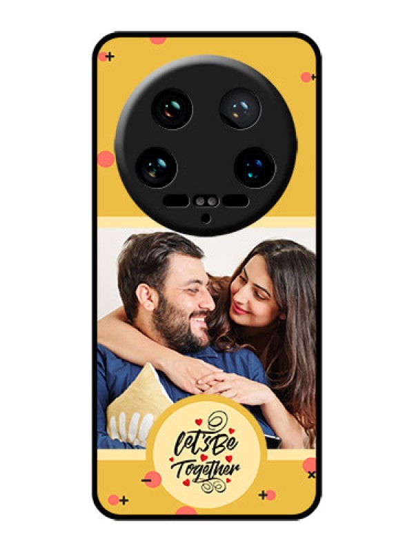 Custom Xiaomi 14 Ultra Custom Glass Phone Case - Lets Be Together Design