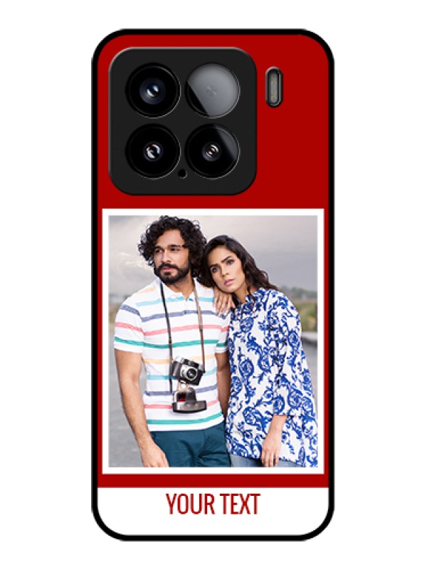 Custom Xiaomi 15 5G Custom Glass Phone Case - Red Color Design