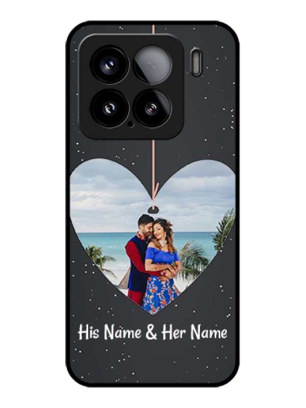 Custom Xiaomi 15 5G Custom Glass Phone Case - Hanging Heart Design