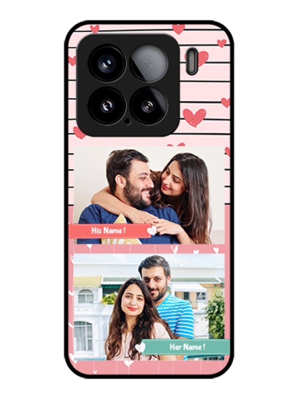 Custom Xiaomi 15 5G Custom Glass Phone Case - Photo With Heart Design