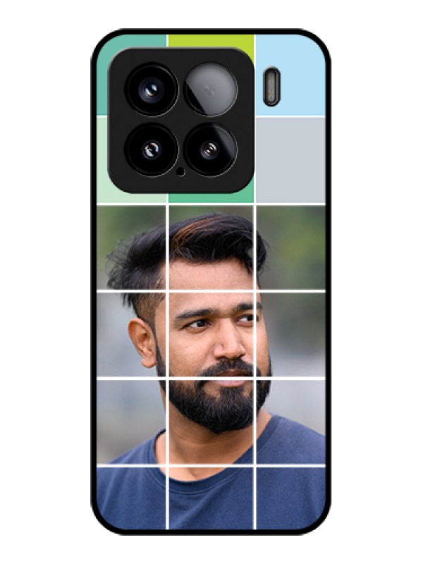 Custom Xiaomi 15 5G Custom Glass Phone Case - With White Box Pattern