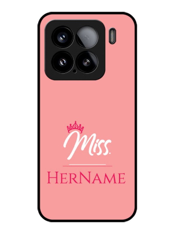 Custom Xiaomi 15 5G Custom Glass Phone Case - Mrs With Name Design