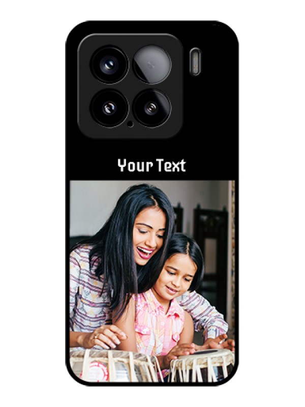 Custom Xiaomi 15 5G Custom Glass Phone Case - Photo With Name Design