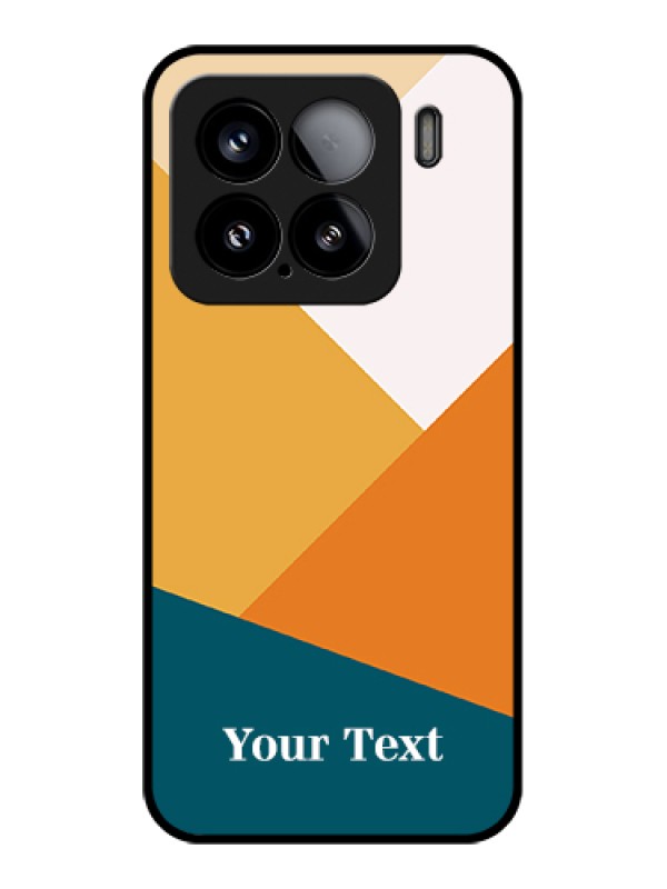 Custom Xiaomi 15 5G Custom Glass Phone Case - Stacked Multi - Colour Design