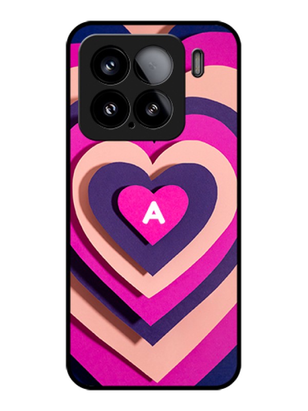 Custom Xiaomi 15 5G Custom Glass Phone Case - Cute Heart Pattern Design