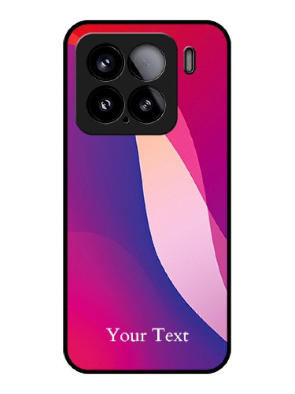 Custom Xiaomi 15 5G Custom Glass Phone Case - Digital Abstract Overlap Design
