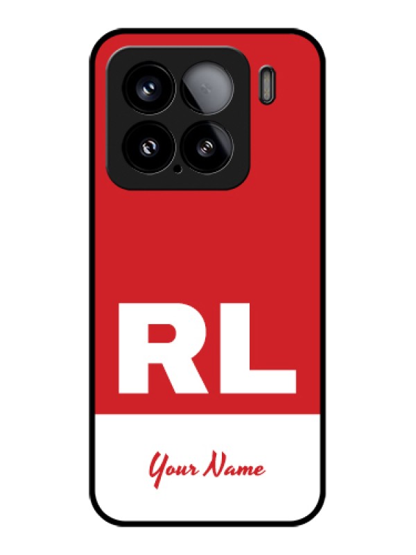 Custom Xiaomi 15 5G Custom Glass Phone Case - Dual Tone Custom Text Design