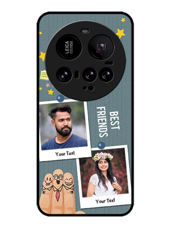 Custom Xiaomi 15 Ultra 5G Custom Glass Phone Case - Sticky Frames And Friendship Design