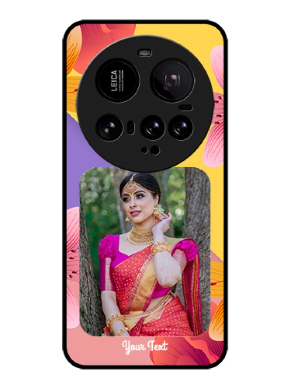 Custom Xiaomi 15 Ultra 5G Custom Glass Phone Case - 3 Image With Vintage Floral Design