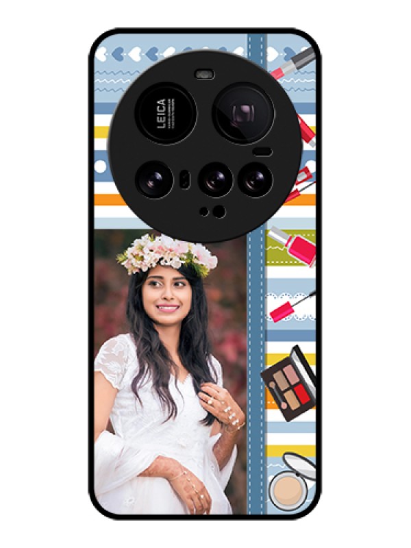 Custom Xiaomi 15 Ultra 5G Custom Glass Phone Case - Makeup Icons Design