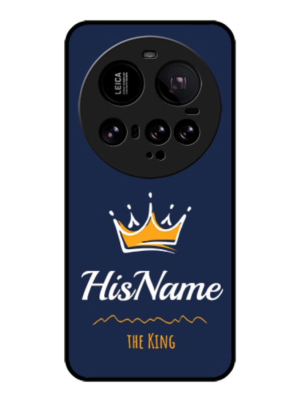 Custom Xiaomi 15 Ultra 5G Custom Glass Phone Case - King With Name Design