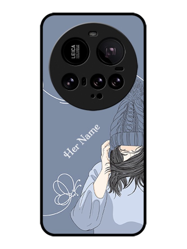 Custom Xiaomi 15 Ultra 5G Custom Glass Phone Case - Girl In Winter Outfit Design