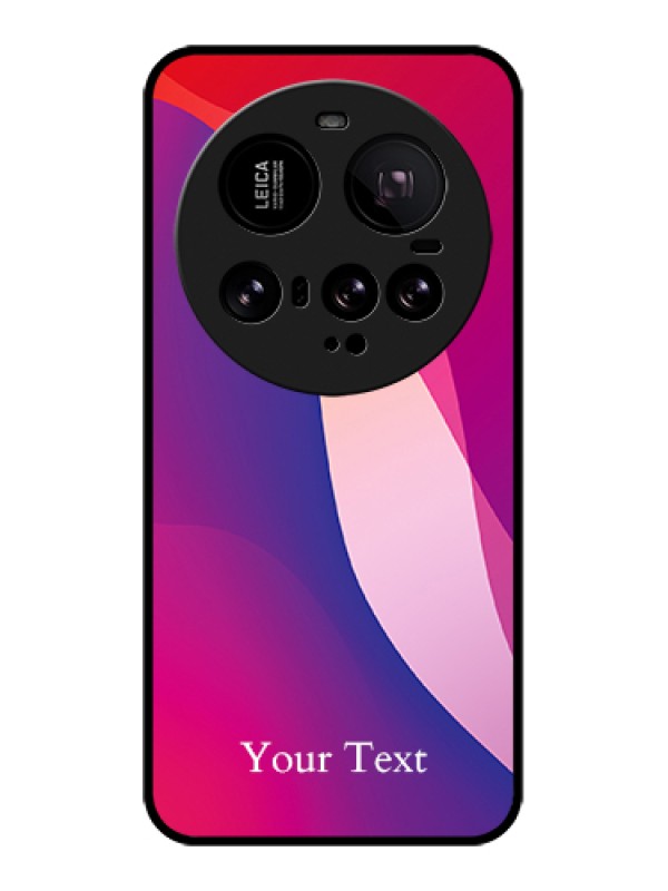Custom Xiaomi 15 Ultra 5G Custom Glass Phone Case - Digital Abstract Overlap Design