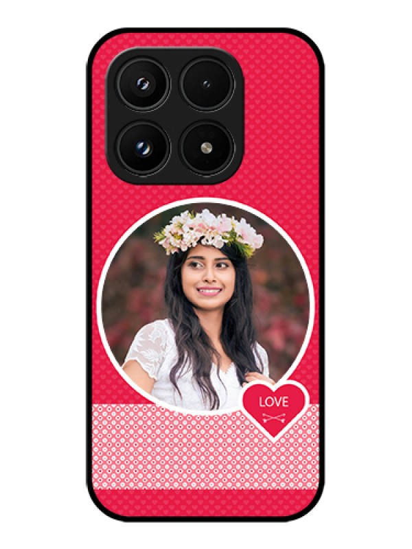 Custom Xiaomi 17 5G Custom Glass Phone Case - Pink Color Pattern Design