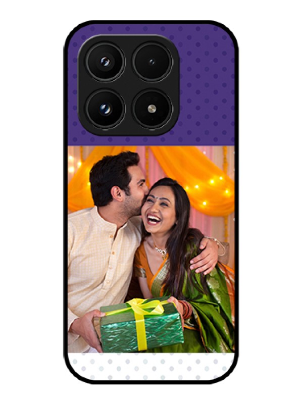 Custom Xiaomi 17 5G Custom Glass Phone Case - Violet Colored Pattern Design