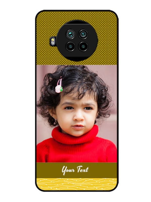 Custom Mi 10i 5G Custom Glass Phone Case  - Simple Green Color Design