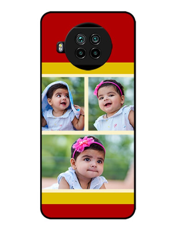 Custom Mi 10i 5G Custom Glass Mobile Case  - Multiple Pic Upload Design