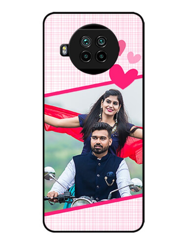 Custom Mi 10i 5G Custom Glass Phone Case  - Love Shape Heart Design