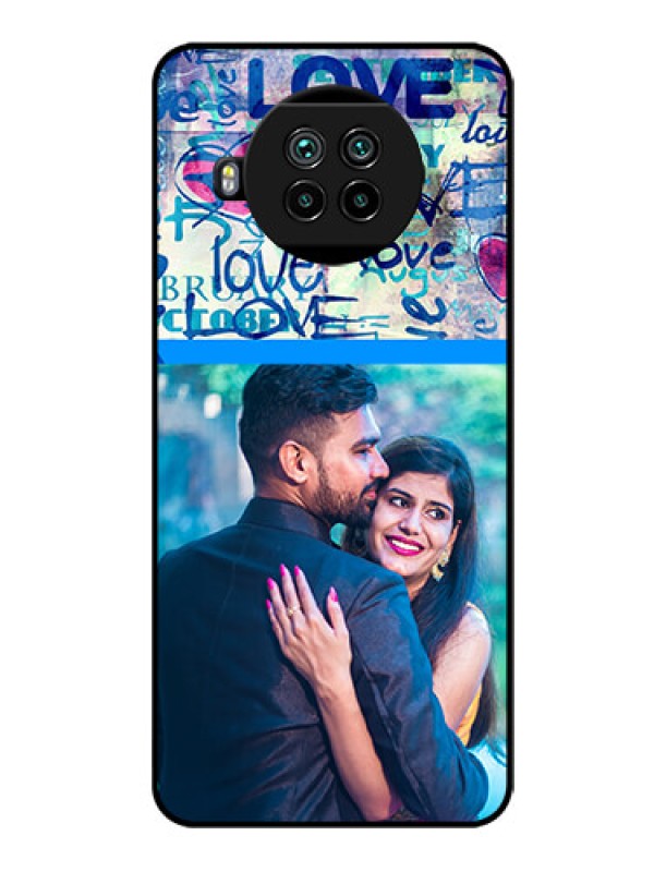 Custom Mi 10i 5G Custom Glass Mobile Case  - Colorful Love Design