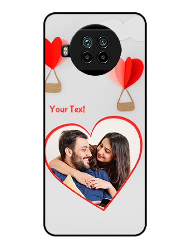 Custom Mi 10i 5G Custom Glass Mobile Case  - Parachute Love Design