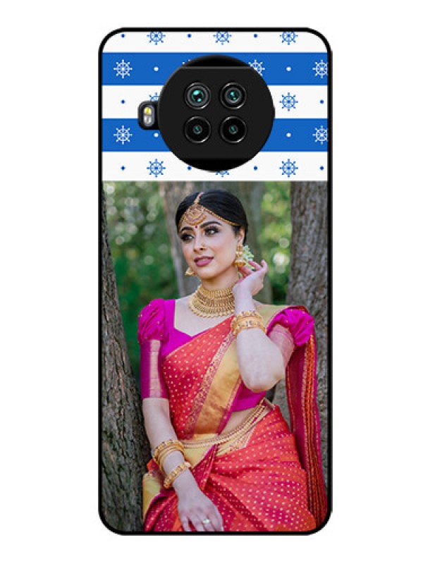 Custom Mi 10i 5G Photo Printing on Glass Case  - Snow Pattern Design