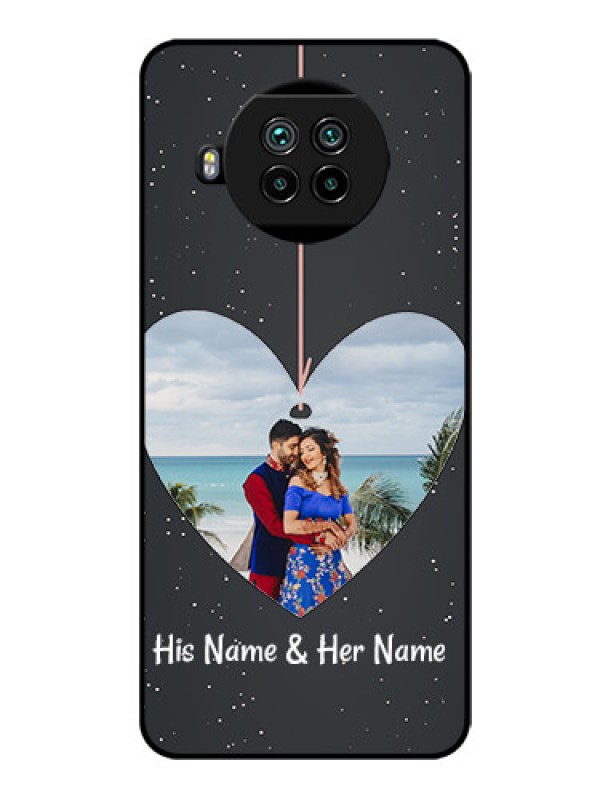 Custom Mi 10i 5G Custom Glass Phone Case  - Hanging Heart Design