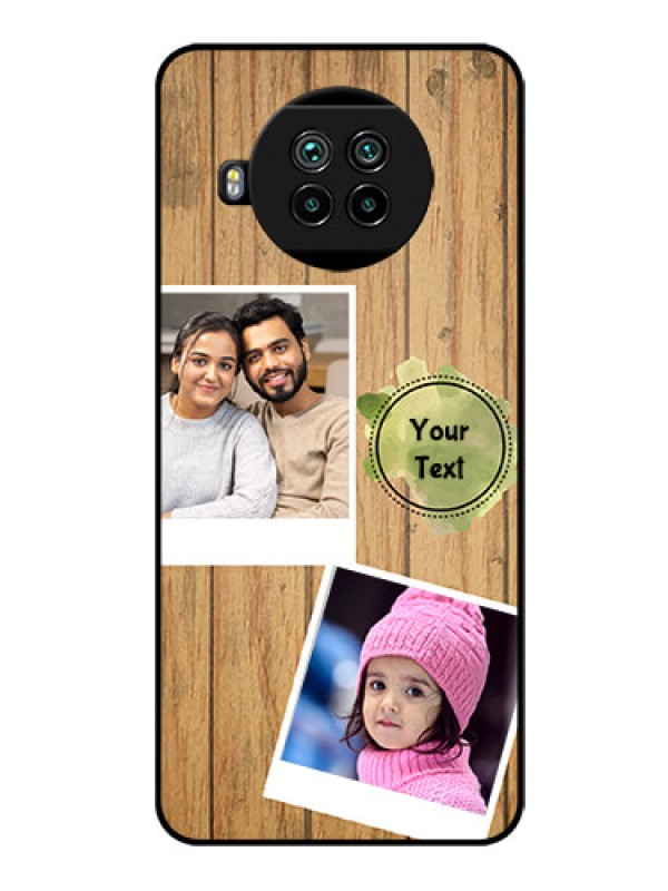 Custom Mi 10i 5G Custom Glass Phone Case  - Wooden Texture Design