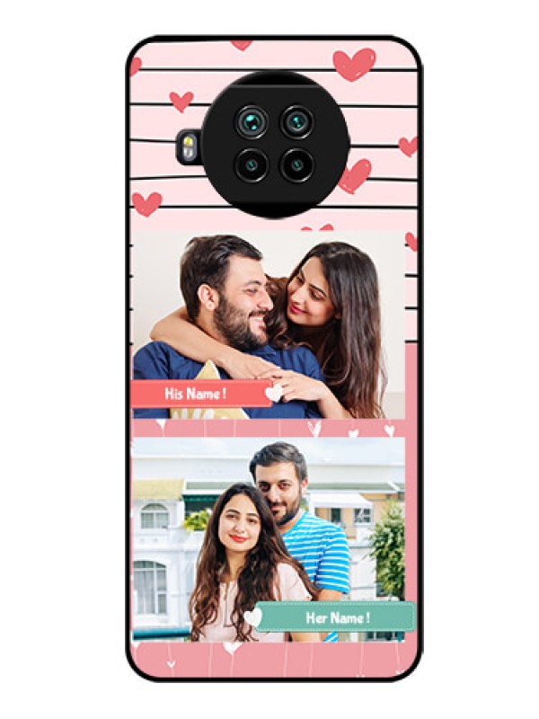 Custom Mi 10i 5G Custom Glass Mobile Case  - Photo with Heart Design