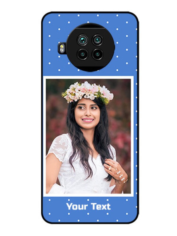 Custom Mi 10i 5G Photo Printing on Glass Case  - Polka dots design