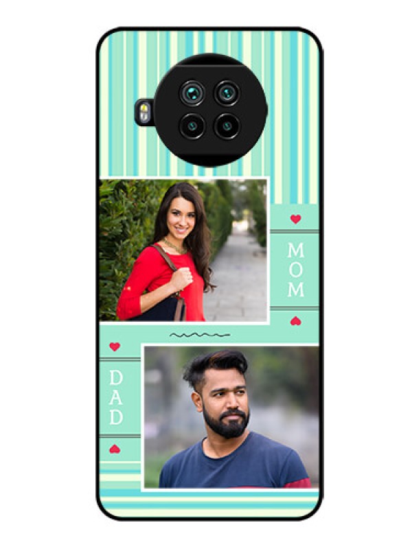 Custom Mi 10i 5G Custom Glass Phone Case  - Mom & Dad Pic Design