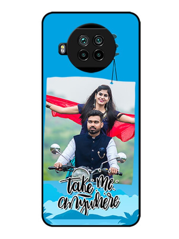 Custom Mi 10i 5G Custom Glass Mobile Case  - Traveller Design 