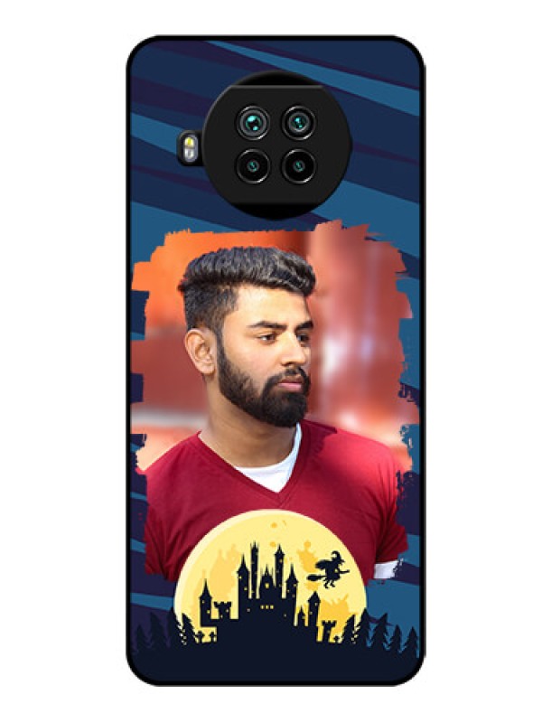 Custom Mi 10i 5G Photo Printing on Glass Case  - Halloween Witch Design 