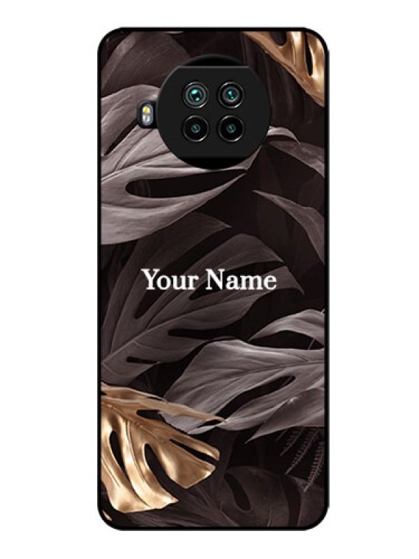 Custom Xiaomi Mi 10I 5G Personalised Glass Phone Case - Wild Leaves digital paint Design