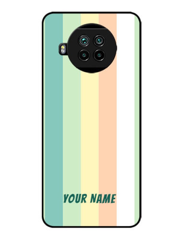 Custom Xiaomi Mi 10I 5G Photo Printing on Glass Case - Multi-colour Stripes Design